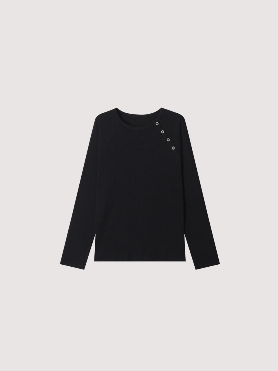 側扣亨立領長袖-5