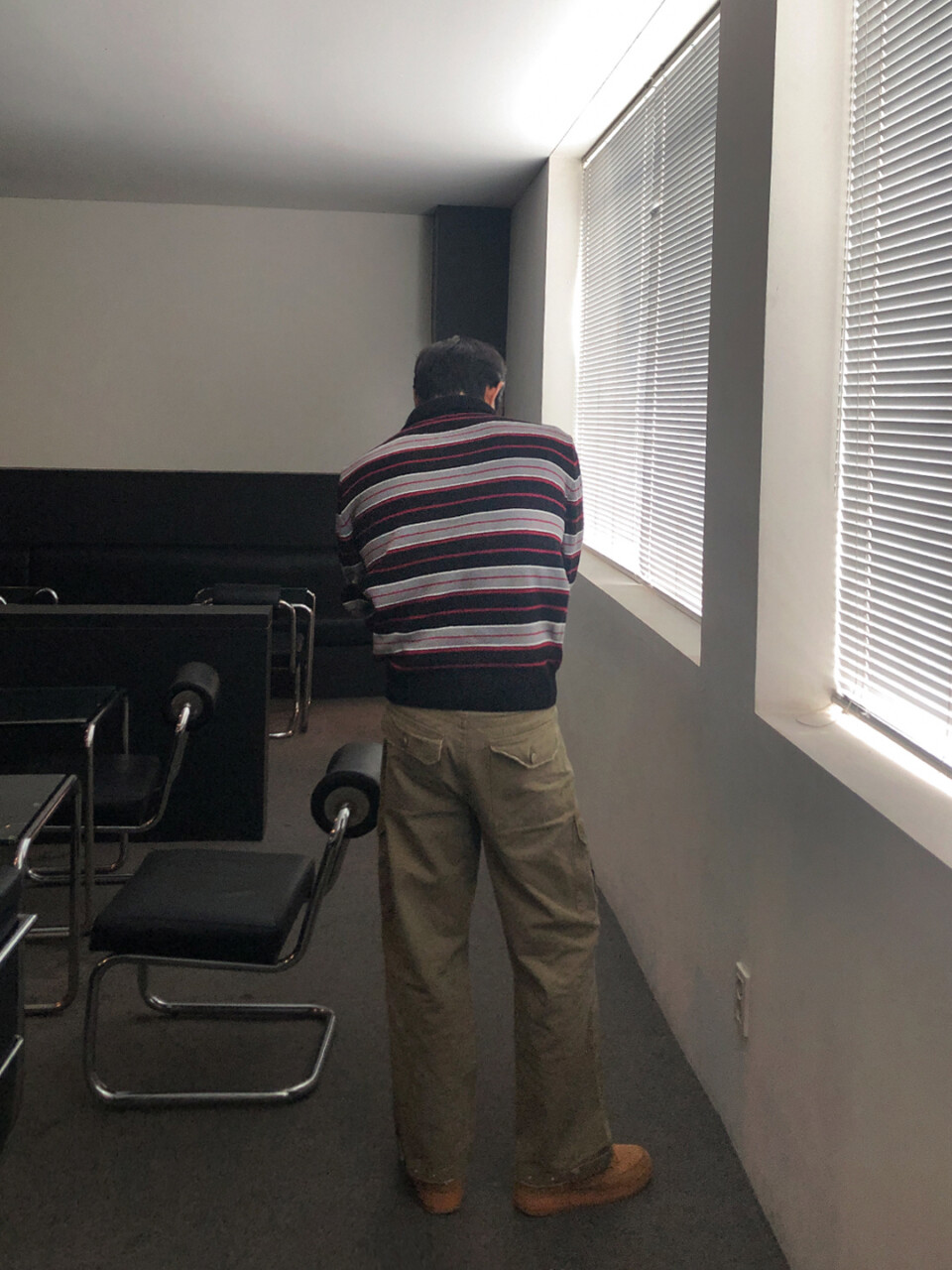 撞色條紋短版POLO領-3