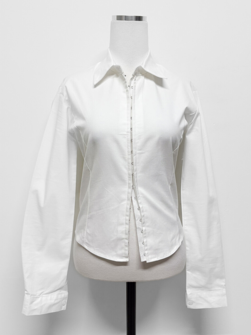 修身短版襯衫-4