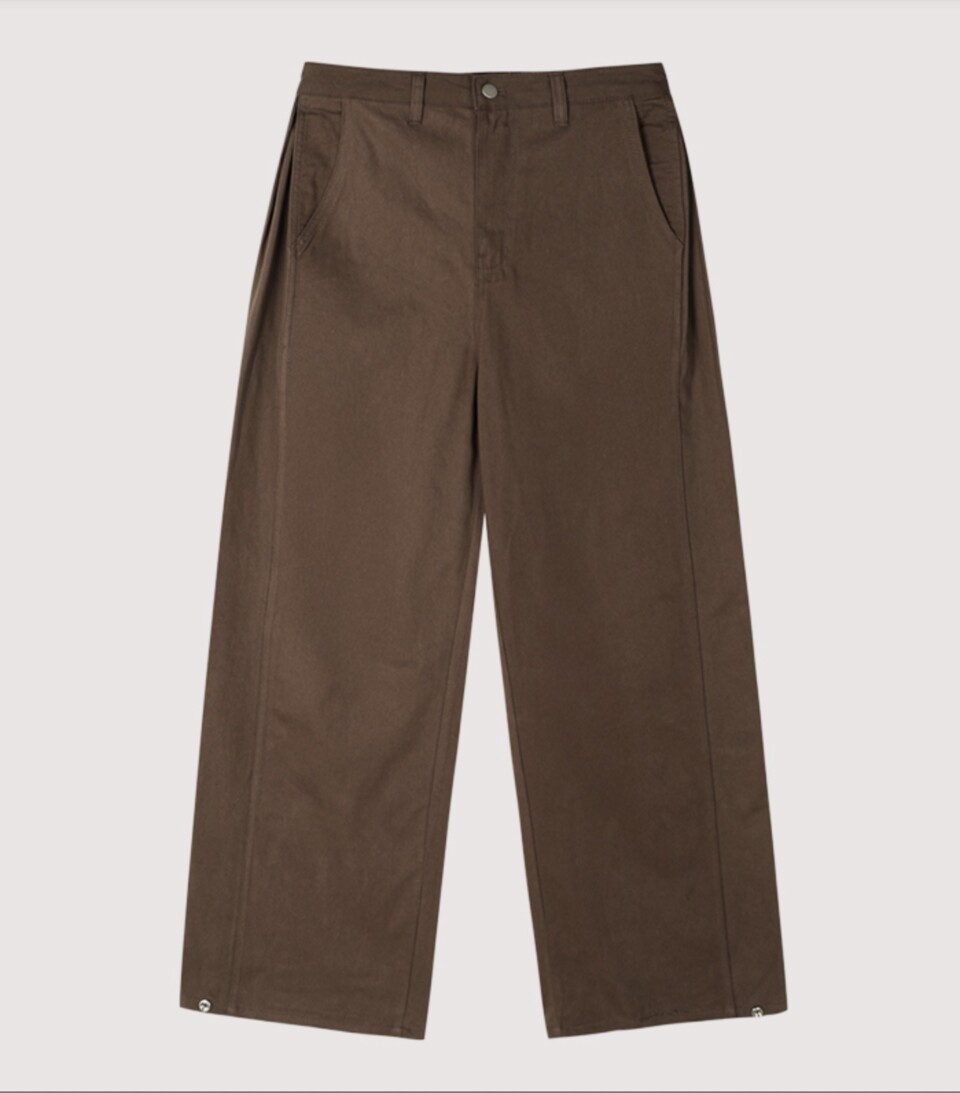 寬松按扣直筒闊腿褲-6