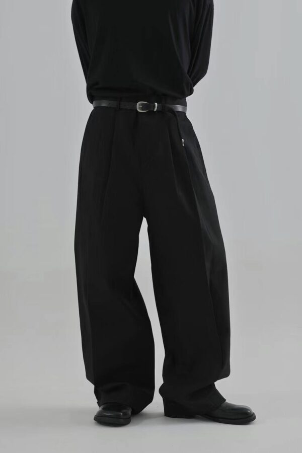 Alternative view of 可縮口寬鬆西裝褲