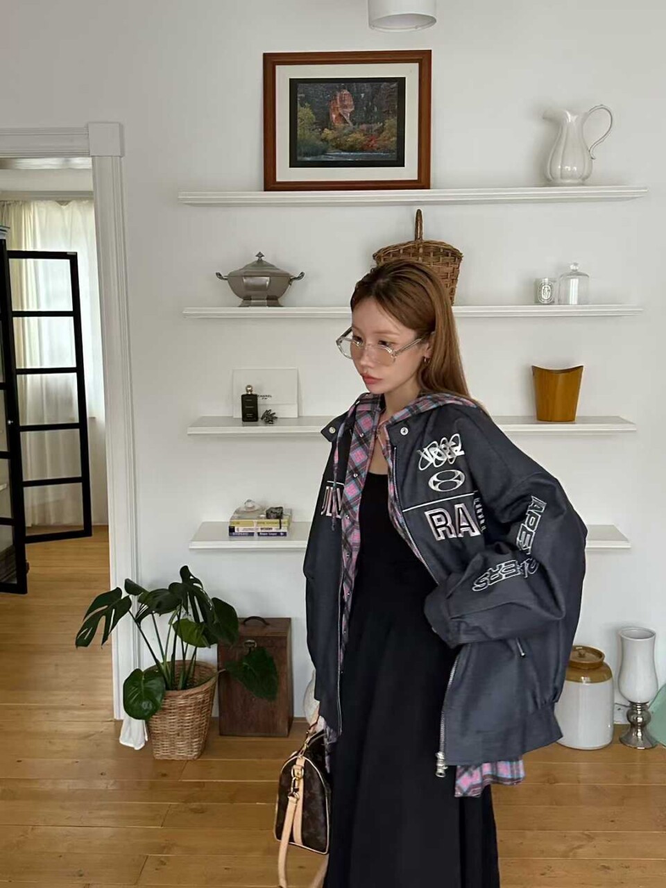 帥氣塗鴉字樣賽車風外套-2