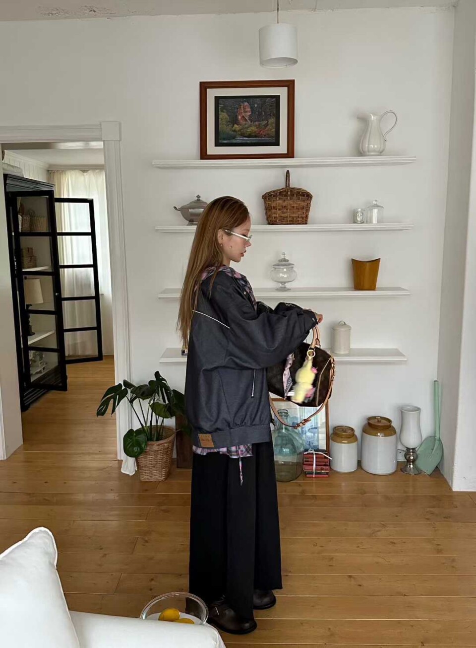 帥氣塗鴉字樣賽車風外套-3