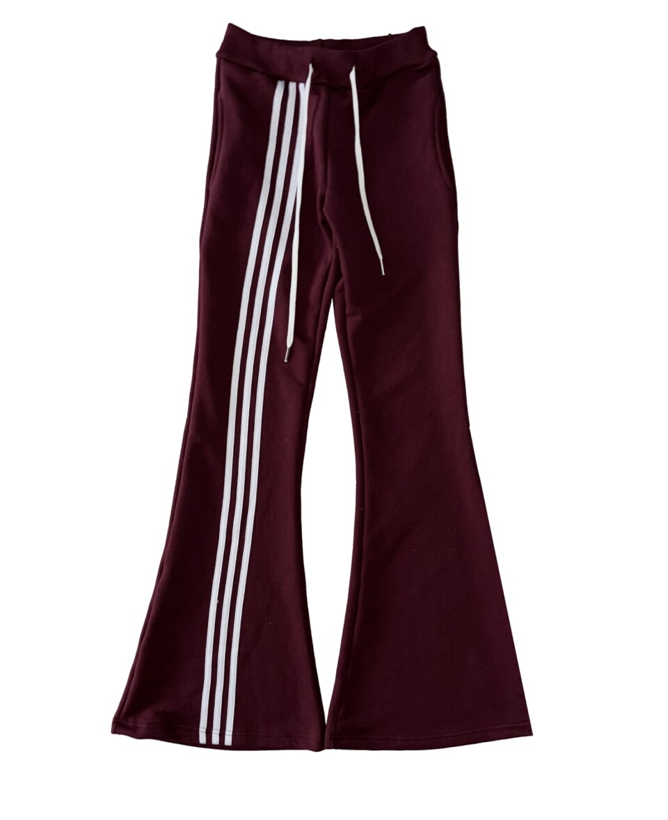 修身側邊線微喇運動褲-10