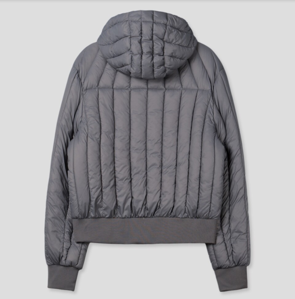 短款壓紋輕薄鴨絨外套-7