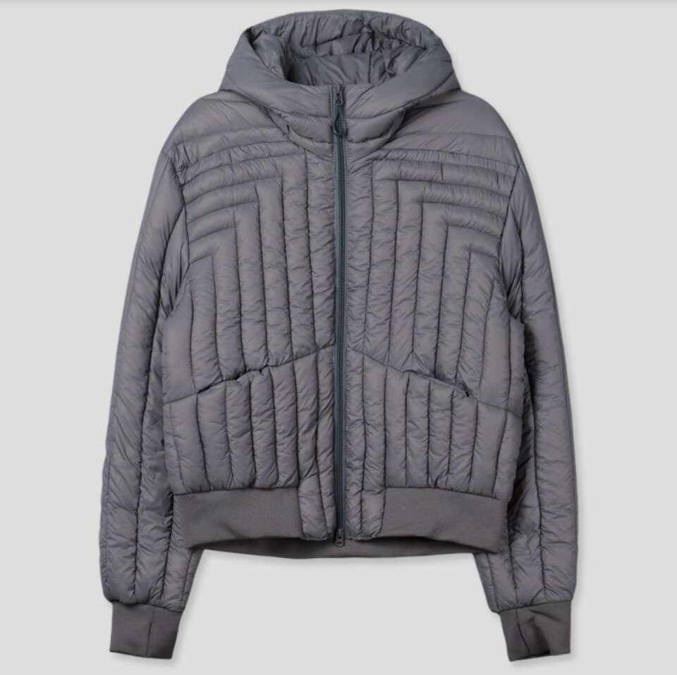 短款壓紋輕薄鴨絨外套-6