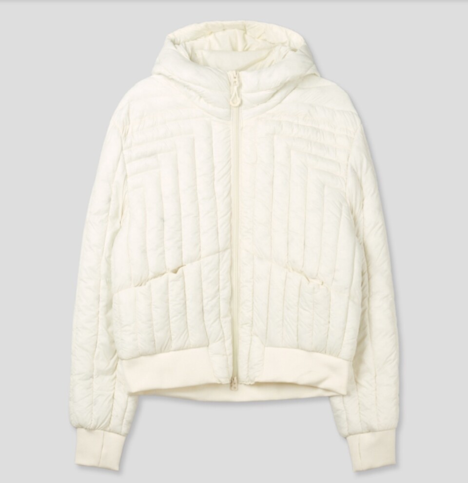 短款壓紋輕薄鴨絨外套-5