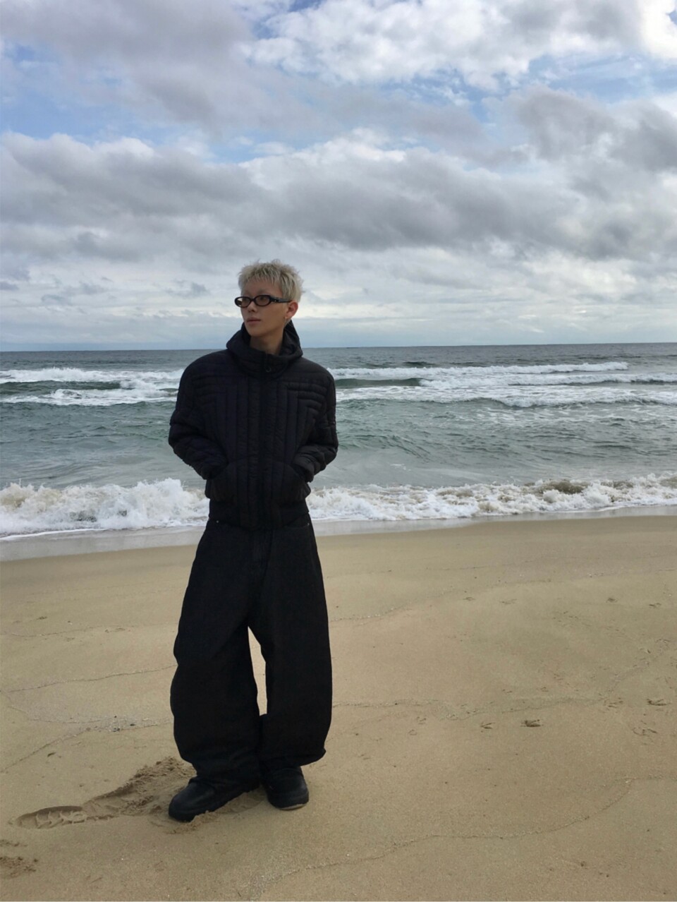 短款壓紋輕薄鴨絨外套-2