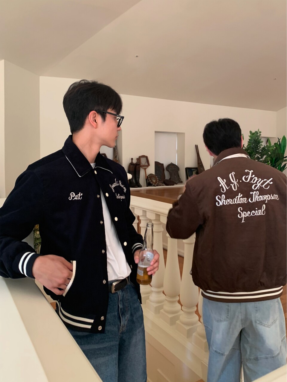 翻領滾邊刺繡外套-6