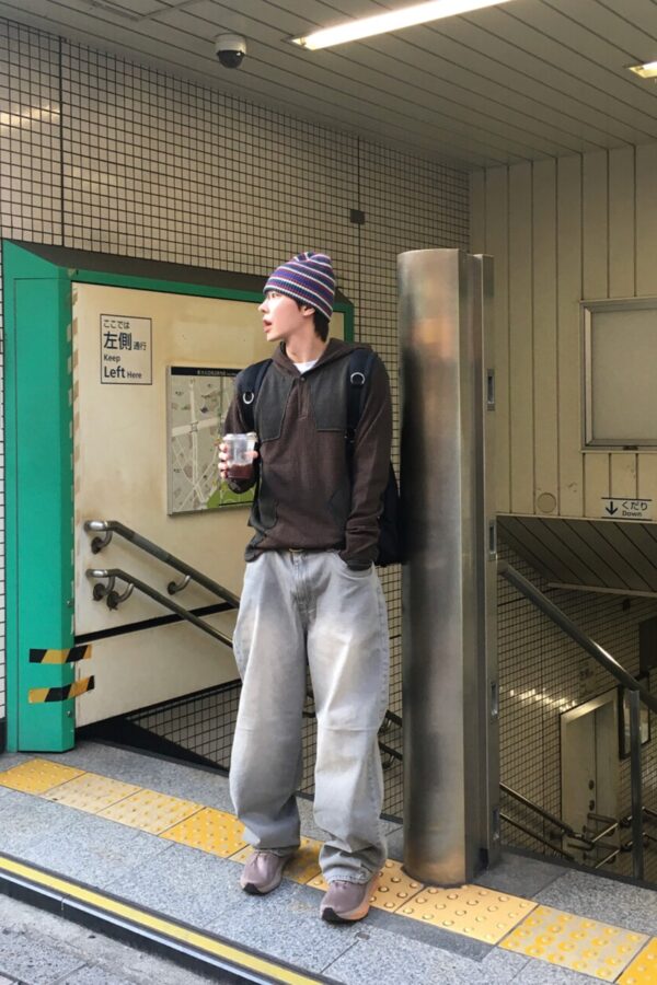 華夫格袖套星星帽T-1