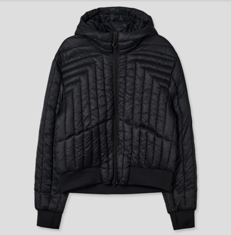 短款壓紋輕薄鴨絨外套-4