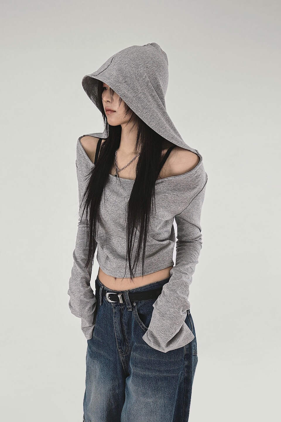 造型露肩帽T:圖片 4