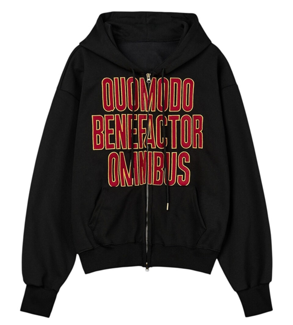 袖套刺繡英文連帽外套:圖片 8