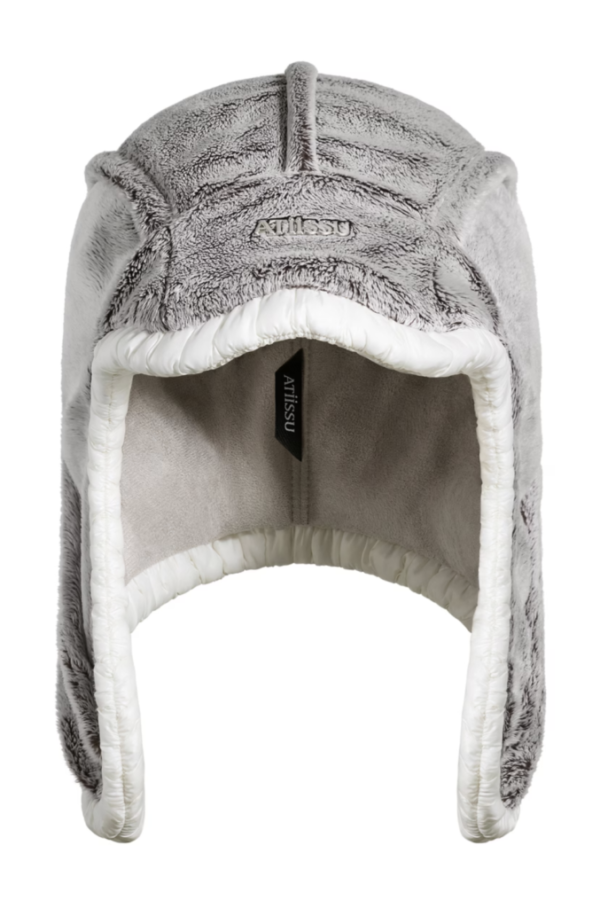 [ATİİSSU] 毛絨護耳拼接雷鋒帽