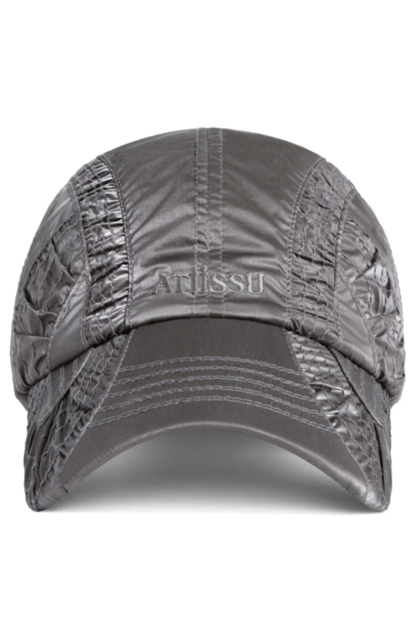 Alternative view of [ATİİSSU] 褶皺亮面棒球帽